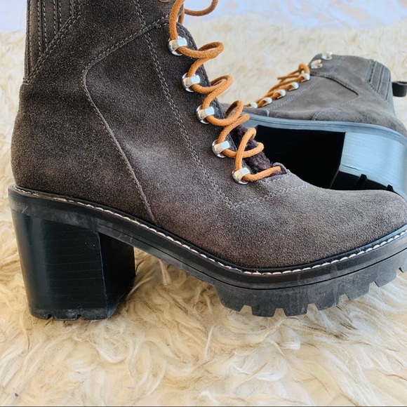 Marc Fisher Denise Combat Boot - dark grey - 6.5 - Picture 2 of 5